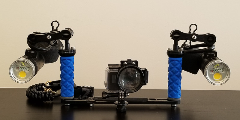 gopro dive light setup